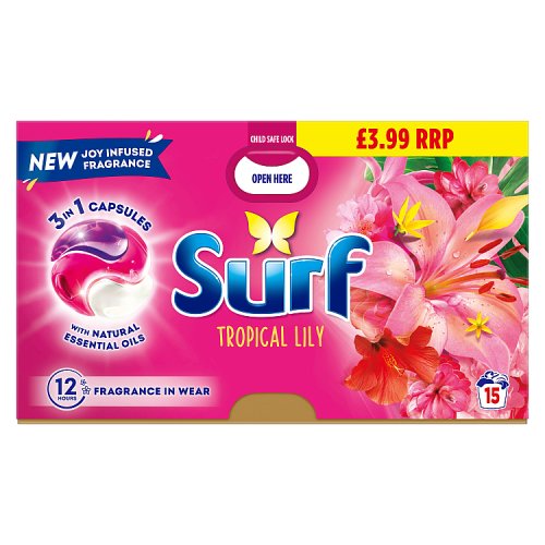 SURF CAPSULES TROPICAL 15WASH