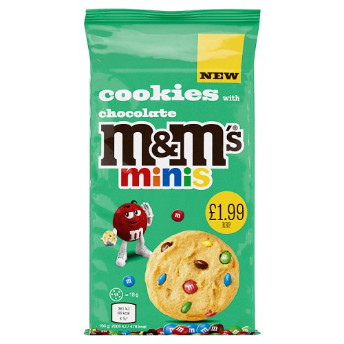 MARS M&M MINIS COOKIES £1.99 144g