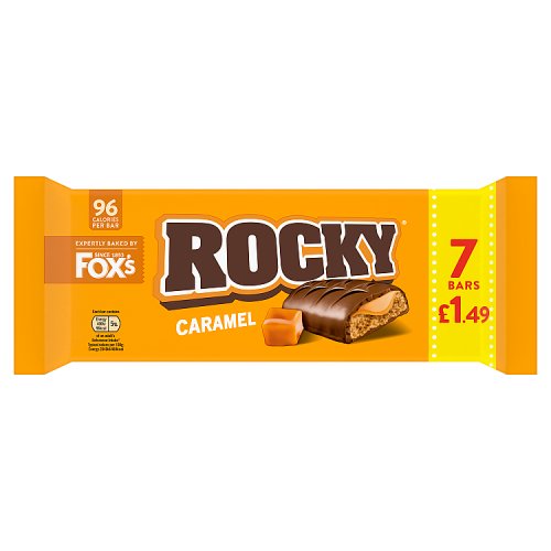 FOXS ROCKY CARAMEL BAR £1.49 7pk Main image