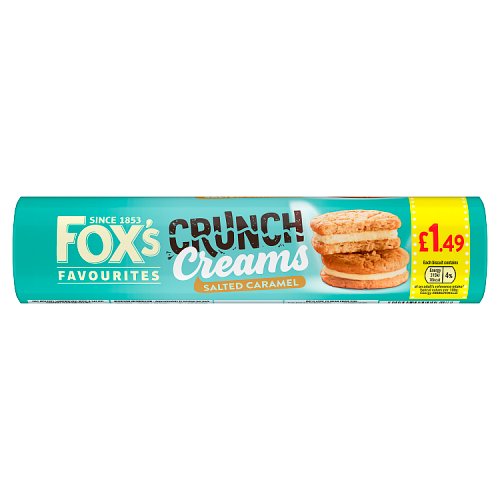 FOXS CRUNCH CREAM SALTED CARAMEL £1.49 200g