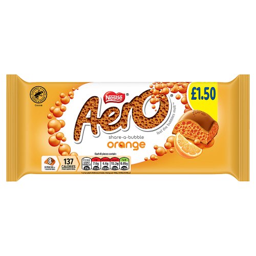 NESTLE AERO ORANGE BLOCK £1.50 90g Main image