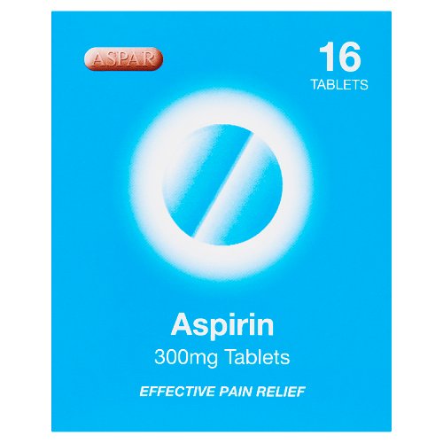 ASPAR 16 ASPRIN TABLETS 300MG Main image