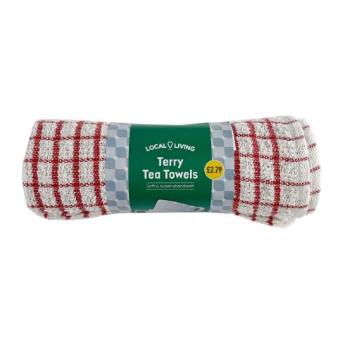 LOCAL LIVING TERRY TEA TOWELS £2.79 2s Main image