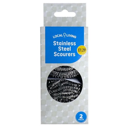 LOCAL LIVING STAINLESS SCOURERS £1.29 2s Main image