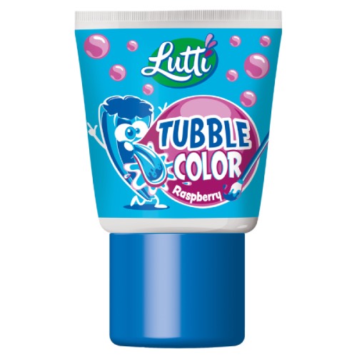 LUTTI TUBBLE GUM COLOUR RASPBERRY 35G Main image