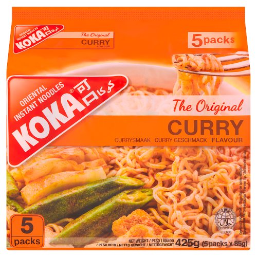 KOKA NOODLES CURRY 5 PACK 85G