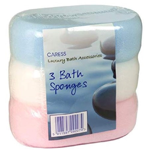 CARESS LUXURY BATH SPONGE [3 PACK] 3pk Main image