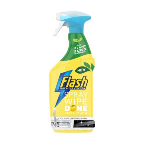 FLASH SPRAY WIPE DONE CRISP LEMON 800ml
