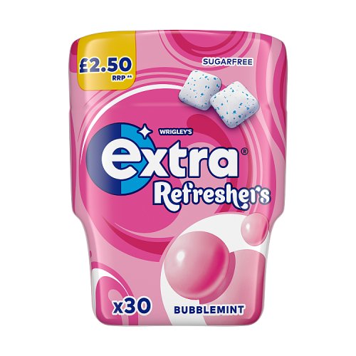 WRIGLEY EXTRA BUBBLEMINT BOTTLE 30s