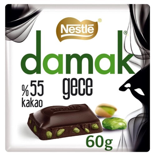 NESTLE DAMAK DARK CHOCOLATE PISTACIO 60g Main image