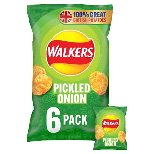 WALKERS PICKLED ONION [6 PACK] 25g Main image