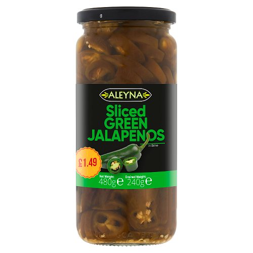 ALEYNA SLICED GREEN JALAPENOS 480g