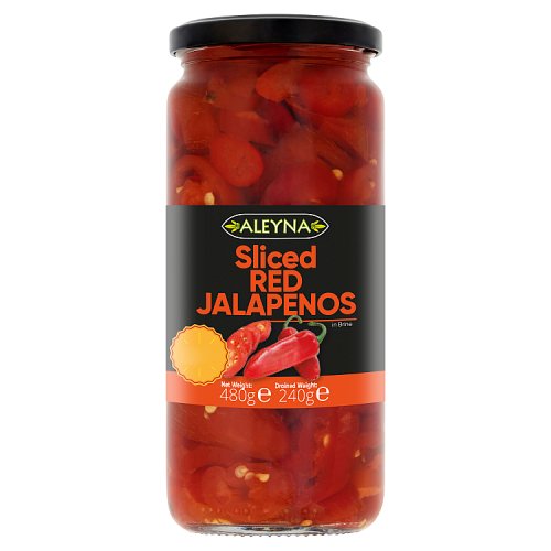 ALEYNA SLICED RED JALAPENOS 480g