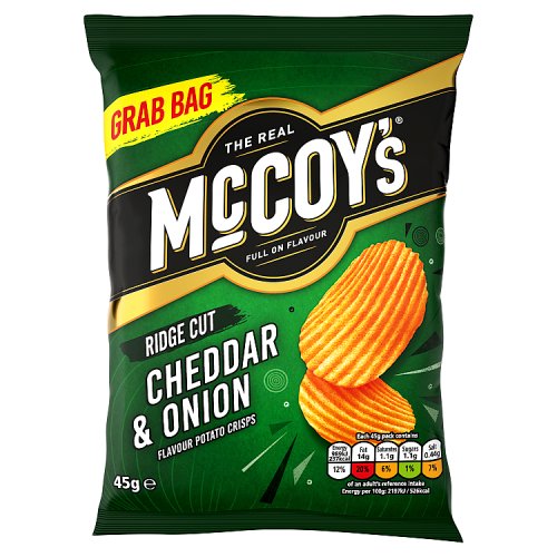 MCCOYS CHEDDAR & ONION 45G