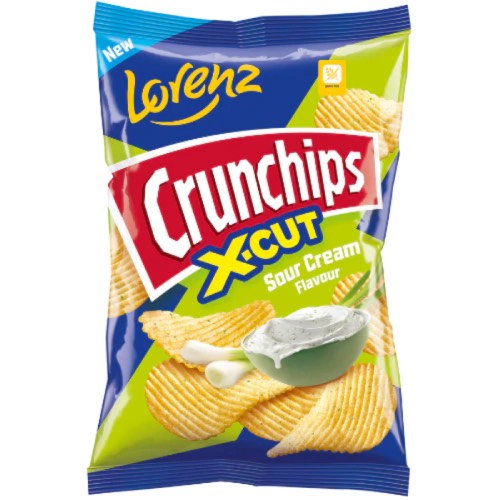 LORENZE CRUNCHCHIPS X CUT SOUR CREAM 75g Main image