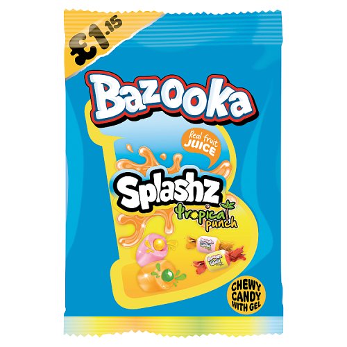 BAZOOKA SPLASHZ TROPICAL £1.15 120g Main image