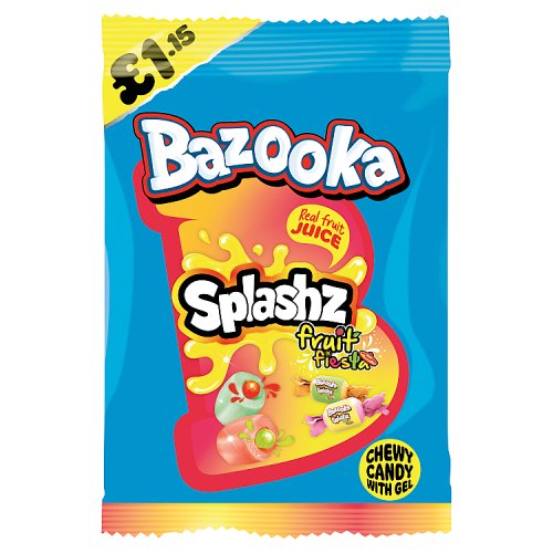 BAZOOKA SPLASHZ FRUITY £1.15 120g
