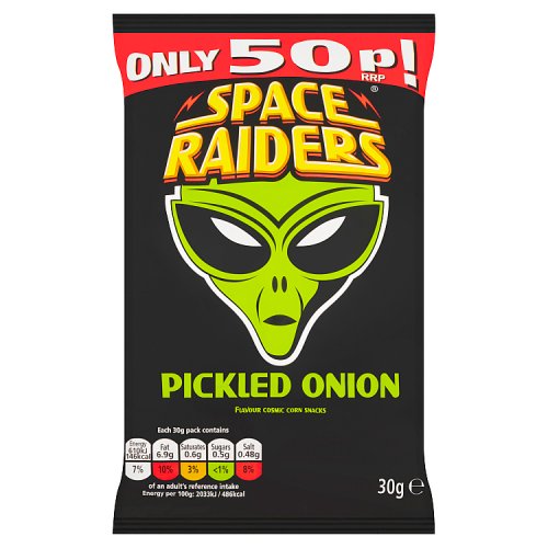 SPACE RAIDERS PICKLED ONION 50P 30g