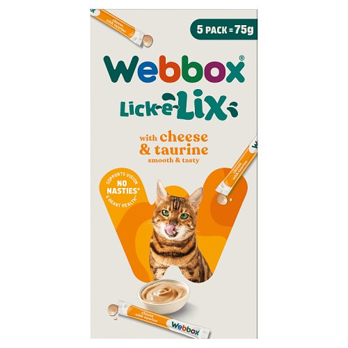 WEBBOX CAT LICK E LIX CHEESE TAURINE 5 PACK Main image