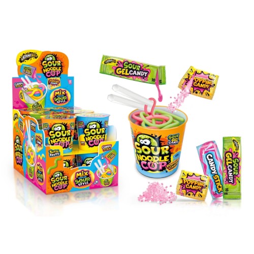 JOHNY BEE SOUR GUMMY NOODLE CUP std