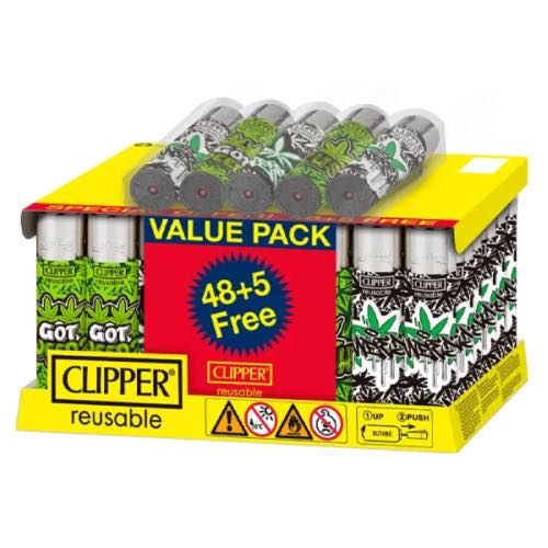 CLIPPER GRAFFITI 5 LIGHTERS 48s Main image