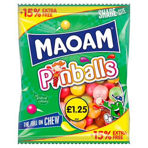 HARIBO MAOAM PINBALLS £1.25 [15% EXTRA FREE] 161g Main image