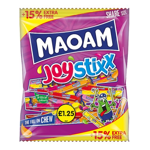 HARIBO MAOAM JOYSTIXX £1.25 [15% EXTRA FREE] 161g