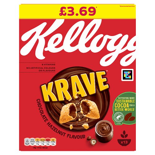 KELLOGGS KRAVE CHOCOLATE HAZELNUT £3.69 410g Main image