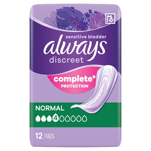 ALWAYS DISCREET PADS NORMAL 12s Main image