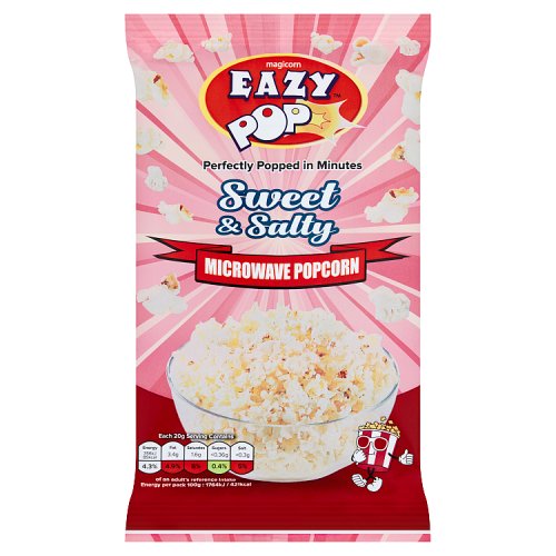EAZYPOP SWEET & SALTED POPCORN 85g