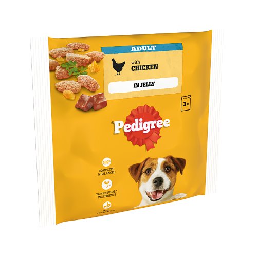 PEDIGREE DOG POUCHES WITH CHICKEN & JELLY [3PACK] 3x100g Main image