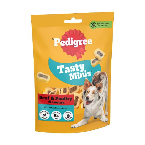 PEDIGREE TASTY BITES CHEWY SLICES WITH BEEF 155g