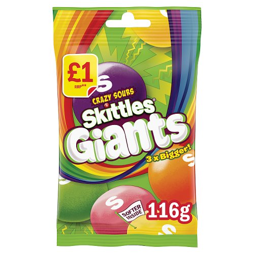 SKITTLES GIANTS SOURS 116g