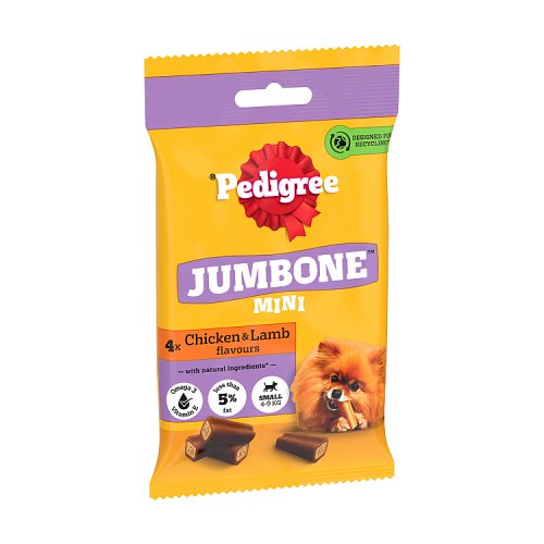 PEDIGREE JUMBONE SMALL DOG CHICKEN & LAMB 4 CHEW Main image