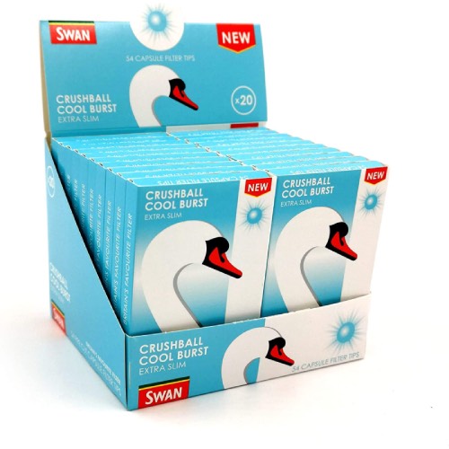 SWAN EXTRA SLIM COOL BURST CRUSHBALL FILTER TIPS 54s Main image