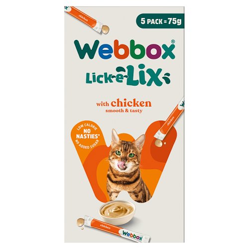 WEBBOX CAT LICK E LIX CHICKEN 5PACK Main image