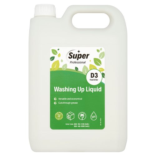 SUPER PROFESSIONAL GREEN WASHING UP LIQUID 5LTR Main image