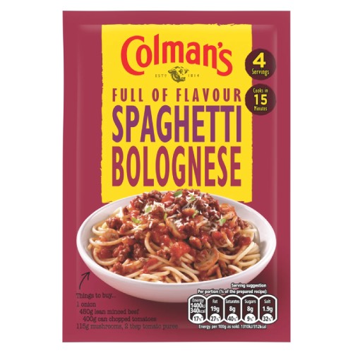COLMANS SPAGHETTI BOLOGNESE MIX 44g Main image