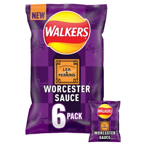 WALKERS LEA & PERRINS WORCESTERSHIRE [6 PACK] 25g