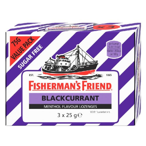 FISHERMANS FRIEND BLACKCURRANT 25G