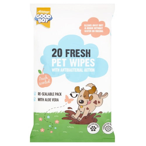 GOOD BOY PET WET WIPES 20s Main image
