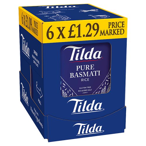 TILDA MICROWAVE PURE BASMATI RICE 250g Main image