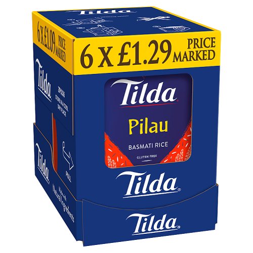 TILDA MICROWAVE PILAU BASMATI RICE 250g Main image