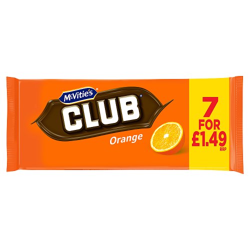 MCVITIES CLUB ORANGE £1.49 [7 PACK] 7pk Main image