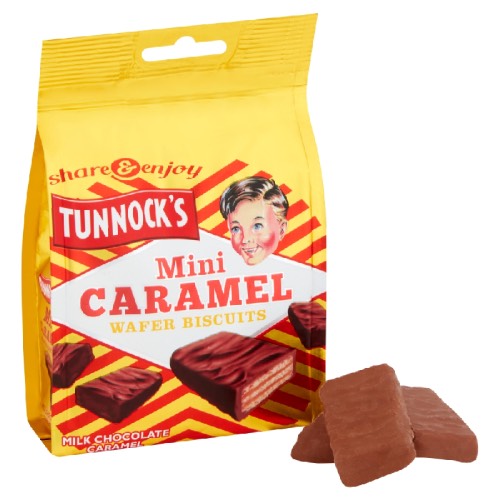 TUNNOCKS MINI CARAMEL WAFER POUCH 150g Main image