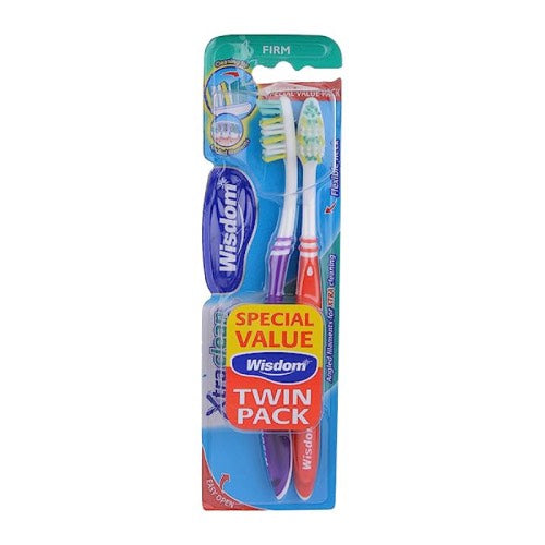WISDOM XTRA CLEAN FIRM TOOTHBRUSH TWIN