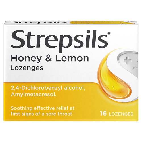 STREPSILS HONEY & LEMON LOZENGES 16s