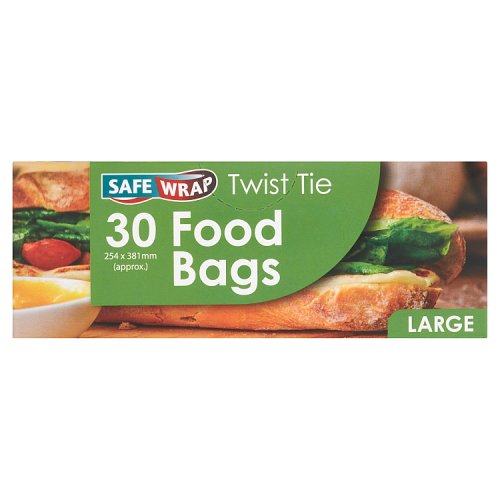 SAFEWRAP 30 LARGE FOOD BAGS 30s