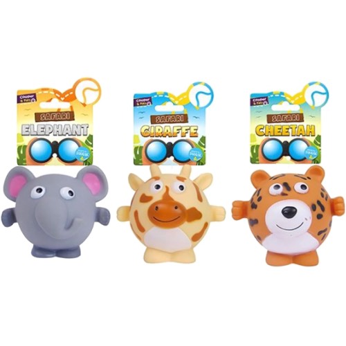 COOPER & PALS SQUEAKY SAFARI DOG TOYS 1s