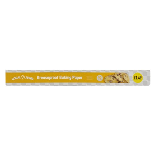 LOCAL LIVING GREASE PROOF BAKING PAPER 10M Main image